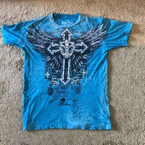 Blue medium short sleeve T-shirt
